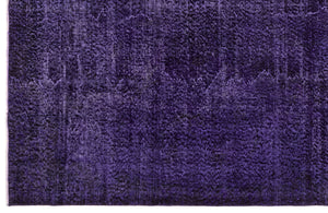 Purple Over Dyed Vintage Rug 5'5'' x 8'10'' ft 166 x 270 cm