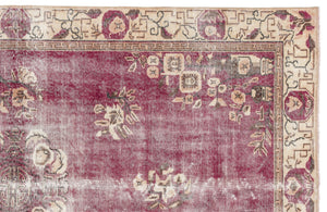 Naturel Over Dyed Vintage Rug 5'3'' x 9'1'' ft 160 x 276 cm