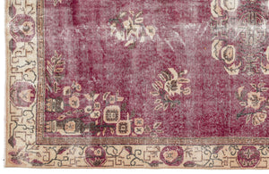 Naturel Over Dyed Vintage Rug 5'3'' x 9'1'' ft 160 x 276 cm