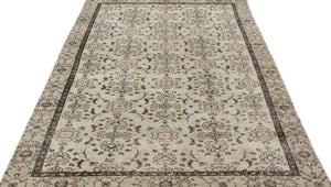 Naturel Over Dyed Vintage Rug 5'2'' x 9'2'' ft 157 x 279 cm