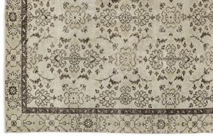 Naturel Over Dyed Vintage Rug 5'2'' x 9'2'' ft 157 x 279 cm