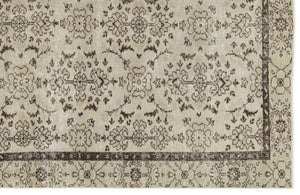 Naturel Over Dyed Vintage Rug 5'2'' x 9'2'' ft 157 x 279 cm