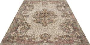 Naturel Over Dyed Vintage Rug 5'8'' x 9'5'' ft 172 x 286 cm