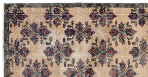 Retro Over Dyed Vintage Rug 4'0'' x 7'10'' ft 122 x 238 cm