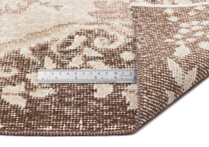 Beige Over Dyed Vintage Rug 6'2'' x 9'7'' ft 188 x 292 cm