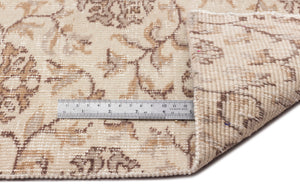 Beige Over Dyed Vintage Rug 4'9'' x 7'10'' ft 145 x 238 cm