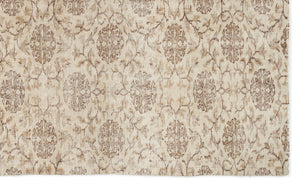 Beige Over Dyed Vintage Rug 4'9'' x 7'10'' ft 145 x 238 cm