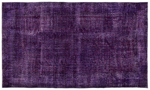 Purple Over Dyed Vintage Rug 5'9'' x 9'11'' ft 175 x 301 cm