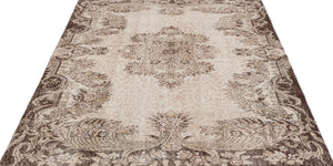 Naturel Over Dyed Vintage Rug 5'9'' x 8'4'' ft 175 x 255 cm
