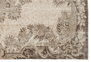 Naturel Over Dyed Vintage Rug 5'9'' x 8'4'' ft 175 x 255 cm