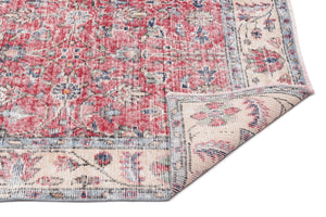 Naturel Over Dyed Vintage Rug 5'3'' x 9'1'' ft 161 x 276 cm