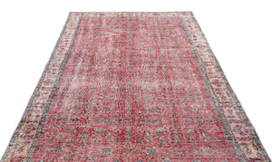 Naturel Over Dyed Vintage Rug 5'3'' x 9'1'' ft 161 x 276 cm