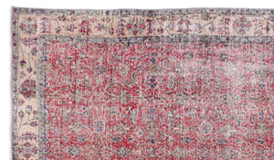 Naturel Over Dyed Vintage Rug 5'3'' x 9'1'' ft 161 x 276 cm