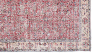 Naturel Over Dyed Vintage Rug 5'3'' x 9'1'' ft 161 x 276 cm