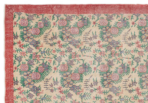 Naturel Over Dyed Vintage Rug 7'1'' x 10'2'' ft 215 x 311 cm