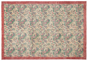 Naturel Over Dyed Vintage Rug 7'1'' x 10'2'' ft 215 x 311 cm