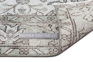 Blue Over Dyed Vintage Rug 5'9'' x 9'9'' ft 175 x 298 cm