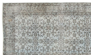 Blue Over Dyed Vintage Rug 5'9'' x 9'9'' ft 175 x 298 cm