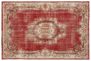 Naturel Over Dyed Vintage Rug 6'6'' x 9'7'' ft 197 x 291 cm