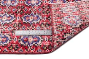 Red Over Dyed Vintage Rug 6'0'' x 8'9'' ft 184 x 266 cm