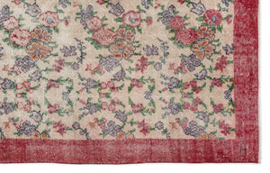 Retro Over Dyed Vintage Rug 5'5'' x 8'8'' ft 165 x 264 cm
