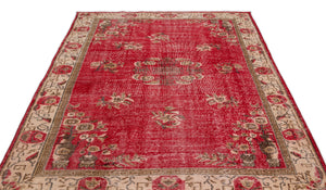 Naturel Over Dyed Vintage Rug 5'7'' x 9'1'' ft 169 x 276 cm