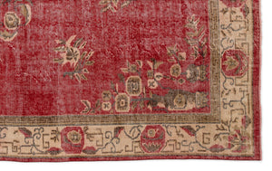 Naturel Over Dyed Vintage Rug 5'7'' x 9'1'' ft 169 x 276 cm