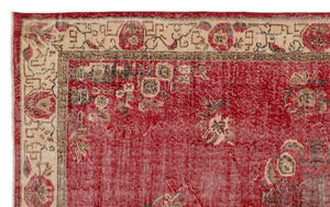 Naturel Over Dyed Vintage Rug 5'7'' x 9'1'' ft 169 x 276 cm