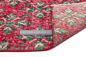 Retro Over Dyed Vintage Rug 5'6'' x 9'8'' ft 168 x 294 cm