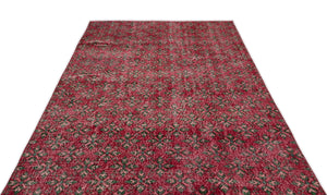Retro Over Dyed Vintage Rug 5'6'' x 9'8'' ft 168 x 294 cm