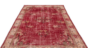 Naturel Over Dyed Vintage Rug 5'10'' x 9'8'' ft 178 x 295 cm