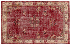 Naturel Over Dyed Vintage Rug 5'10'' x 9'8'' ft 178 x 295 cm
