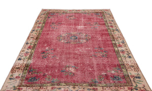 Naturel Over Dyed Vintage Rug 5'2'' x 8'12'' ft 158 x 274 cm