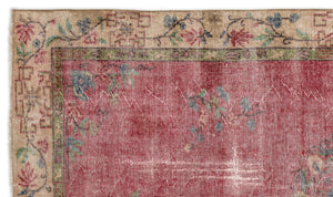 Naturel Over Dyed Vintage Rug 5'2'' x 8'12'' ft 158 x 274 cm