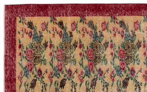 Retro Over Dyed Vintage Rug 5'6'' x 8'10'' ft 168 x 269 cm