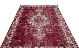 Naturel Over Dyed Vintage Rug 5'2'' x 8'10'' ft 157 x 270 cm
