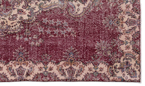 Naturel Over Dyed Vintage Rug 5'2'' x 8'10'' ft 157 x 270 cm