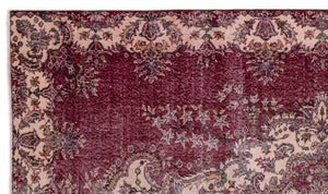 Naturel Over Dyed Vintage Rug 5'2'' x 8'10'' ft 157 x 270 cm