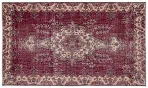 Naturel Over Dyed Vintage Rug 5'2'' x 8'10'' ft 157 x 270 cm