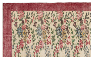 Retro Over Dyed Vintage Rug 5'5'' x 8'11'' ft 164 x 273 cm