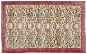 Retro Over Dyed Vintage Rug 5'5'' x 8'11'' ft 164 x 273 cm