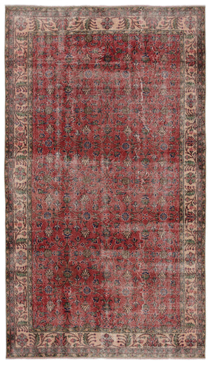 Naturel Over Dyed Vintage Rug 5'5'' x 9'6'' ft 164 x 289 cm