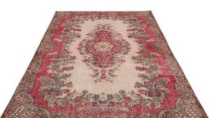 Naturel Over Dyed Vintage Rug 5'9'' x 9'6'' ft 176 x 290 cm