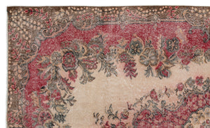 Naturel Over Dyed Vintage Rug 5'9'' x 9'6'' ft 176 x 290 cm