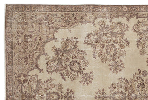 Naturel Over Dyed Vintage Rug 6'10'' x 10'2'' ft 208 x 310 cm