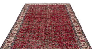 Naturel Over Dyed Vintage Rug 5'5'' x 8'8'' ft 164 x 263 cm