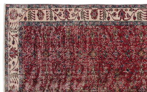 Naturel Over Dyed Vintage Rug 5'5'' x 8'8'' ft 164 x 263 cm
