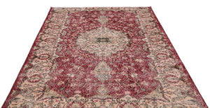 Naturel Over Dyed Vintage Rug 5'8'' x 8'4'' ft 173 x 255 cm