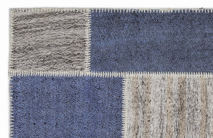 Mixed Over Dyed Kilim Patchwork Unique Rug 3'11'' x 5'11'' ft 120 x 180 cm