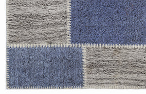 Mixed Over Dyed Kilim Patchwork Unique Rug 3'11'' x 5'11'' ft 120 x 180 cm